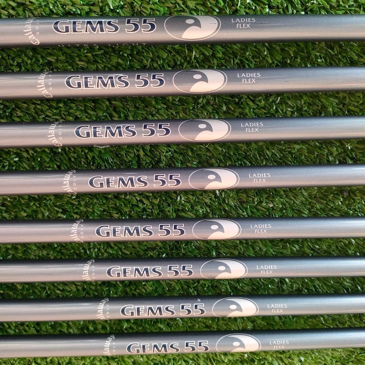 **ไม้กอล์ฟสำหรับผู้หญิง** ชุดเหล็ก CALLAWAY HAWK EYE VFT มีเหล็ก 4-9 เเละ PW SW ก้าน GEMS 55 FLEX L ก้าน GEMS เป็นก้านพรีเมี่ยมสุด ออกแบบมาสำหรับคุณผู้หญิงโดยเฉพาะ ไม้กอล์ฟมือสอง ของแท้ BY NakaraLuxurious