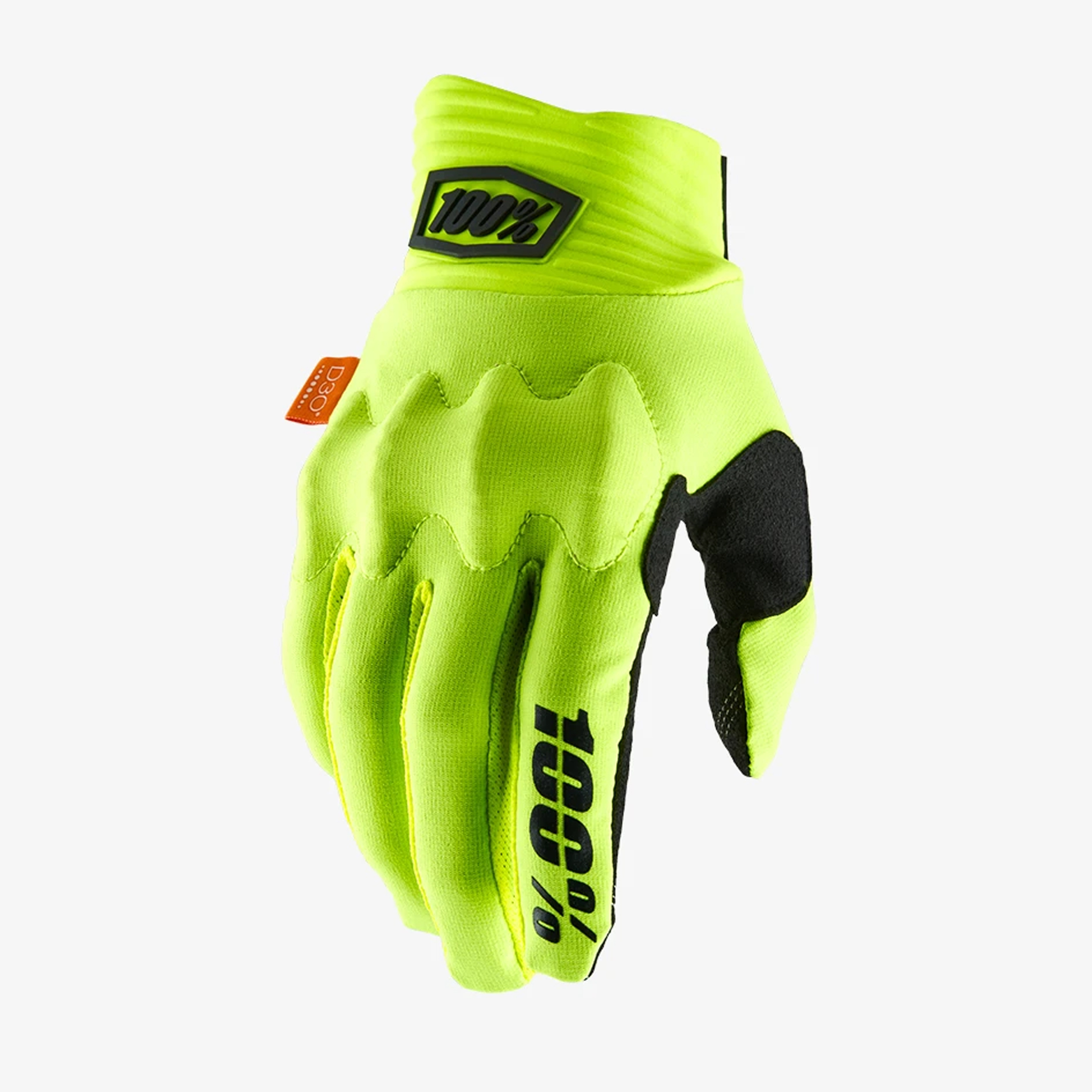 ถุงมือ 100% Cognito 2023 Fluo Yellow