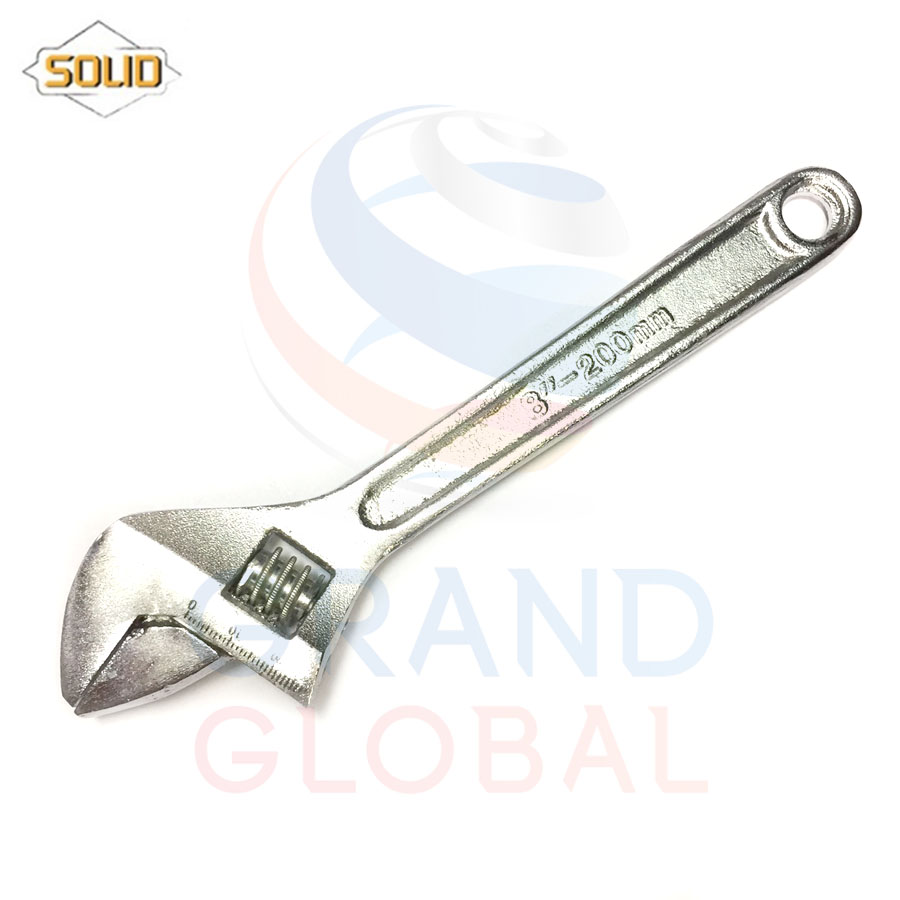 SOLID ประแจเลื่อน 8 นิ้ว ปากตาย ประแจ ไขควง ไขน๊อต อเนกประสงค์ ประแจไข ประแจขัน น็อต ปรับเลื่อนได้ ด้ามหล็ก 200 mm