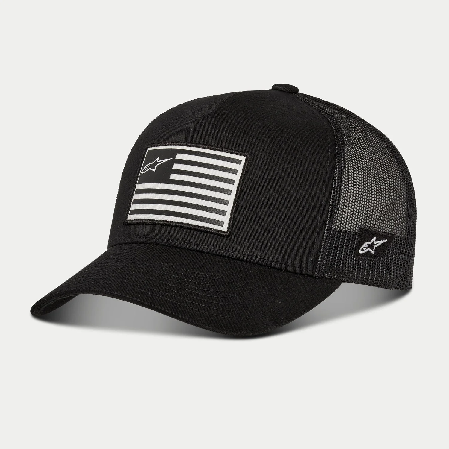 หมวกแก๊ป Alpinestars Flag Snapback Hat - Black/Black