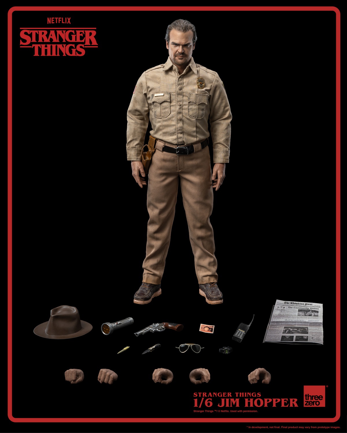 [สั่งจอง]Threezero 3Z05150W0 1/6 : Stranger Things - Jim Hopper (Season 1)