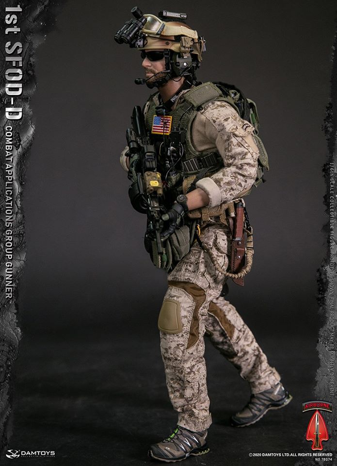 [สั่งจอง] DAMTOYS 78074 1/6 1st SFOD-D Combat Applications Group GUNNER