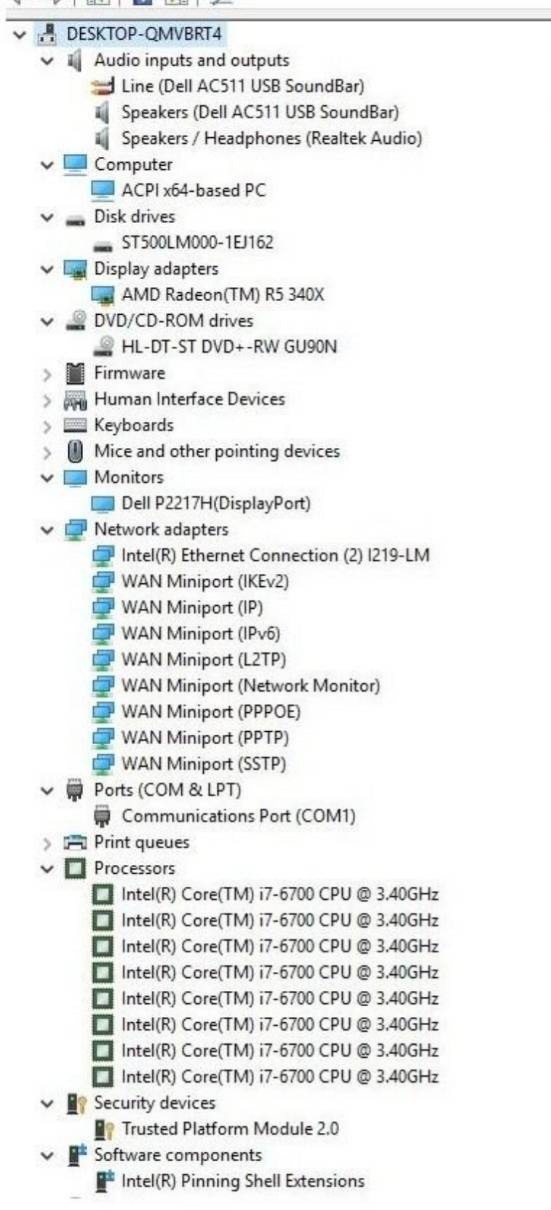 คอมพิวเตอร์ตั้งโต๊ะมือสอง ประกัน 1 เดือน สภาพดี Dell Optiplex 7040 SFF (i7-6700 Ram8GB HDD500GB VGA2GB) พร้อมจอ 22 นิ้ว + คีย์บอร์ด เม้าท์ และลำโพง