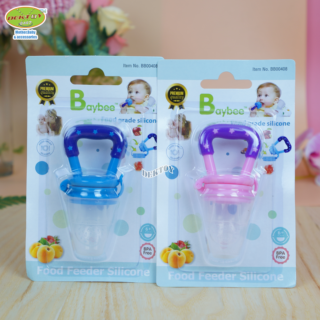 Baybee เบย์บี จุกซิลิโคนดูดผักผลไม้ ที่กัดผลไม้ซิลิโคนจุกดูดอาหารเด็ก Food Feeder Silicone