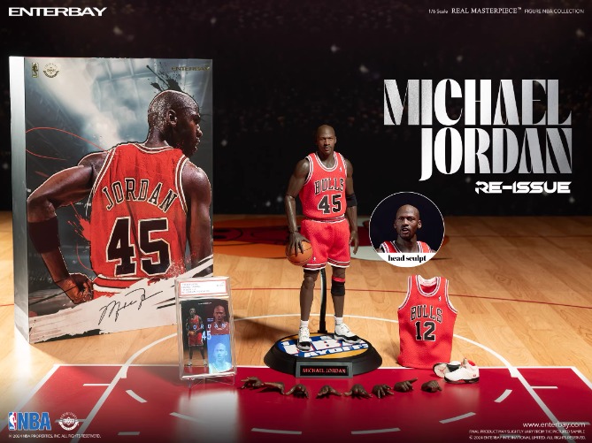 [สั่งจอง]ENTERBAY EB 1/6 RM-1053 : REAL MASTERPIECE NBA COLLECTION: MICHAEL JORDAN I’M BACK #45 RE-ISSUE LIMITED EDITION