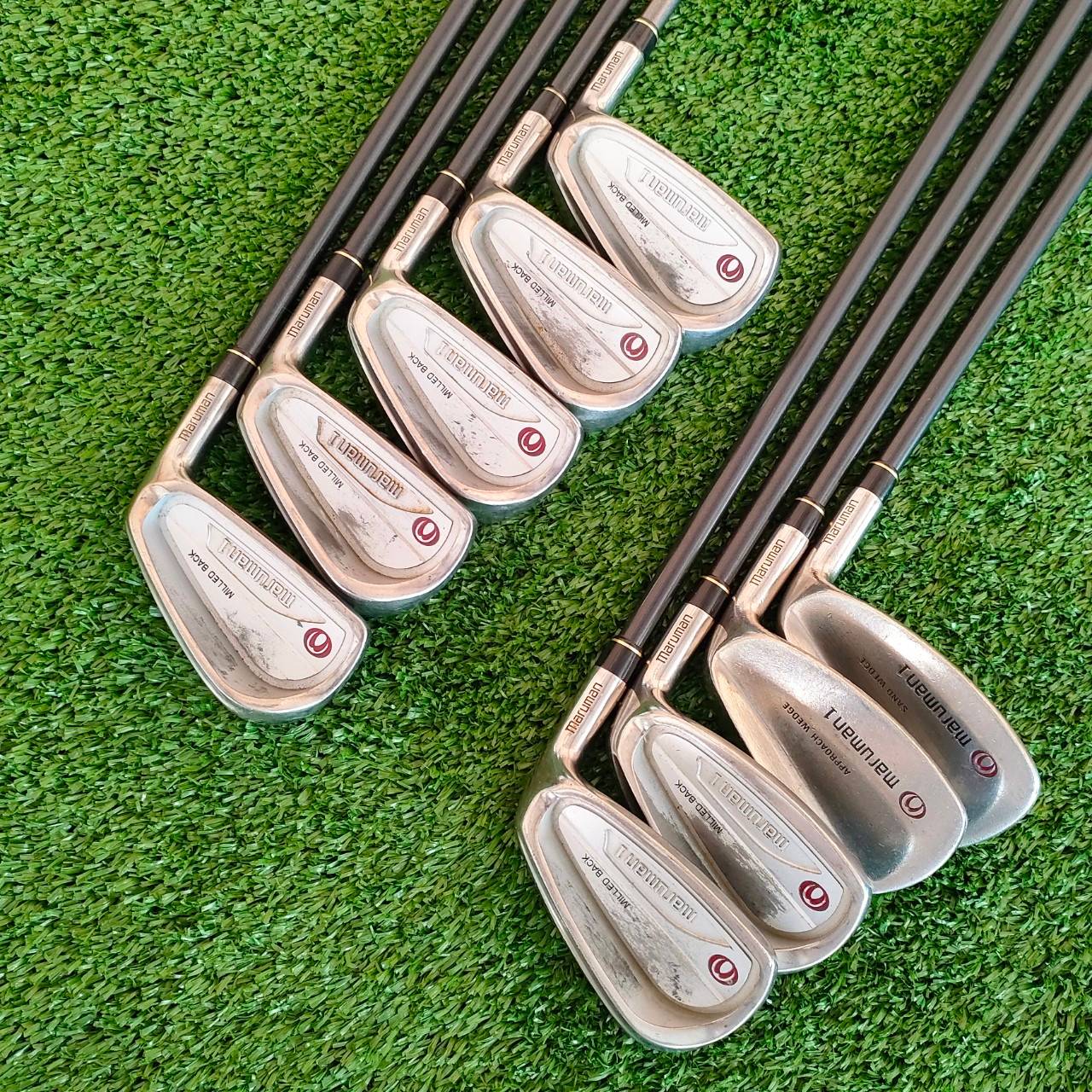 ชุดเหล็ก MARUMAN1 MILLED BACK มีเหล็ก 4-9 เเละ PA AW SW ก้าน HYPERBRUNT FLEX R