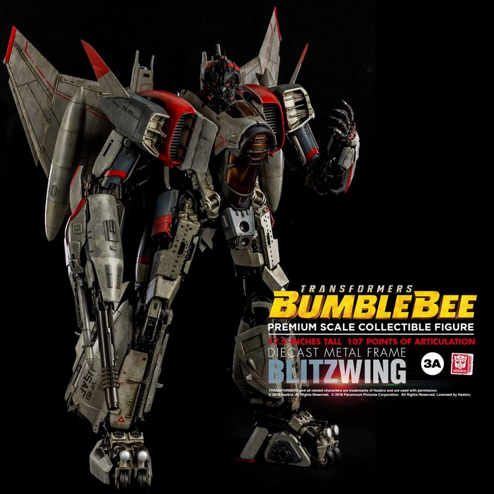 [สั่งจอง]Hasbro x 3 a: 17.5 " blitzwing transformers bumblebee ระดับพรีเมี่ยมสเกลสำหรับหุ่นสะสม
