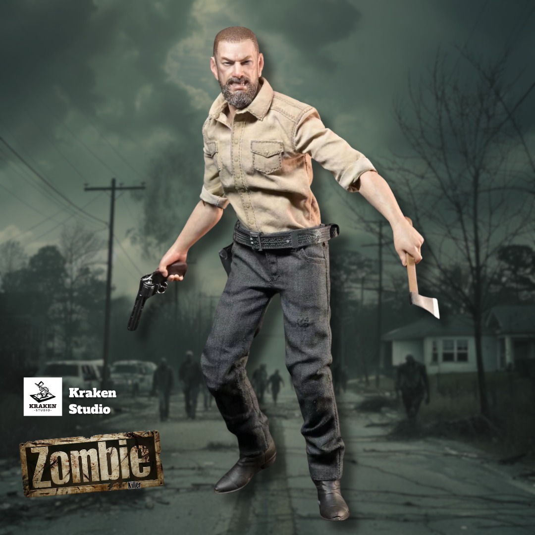 [พร้อมส่ง] Kraken Studio 1/12 : The zombie killer cloth action figure