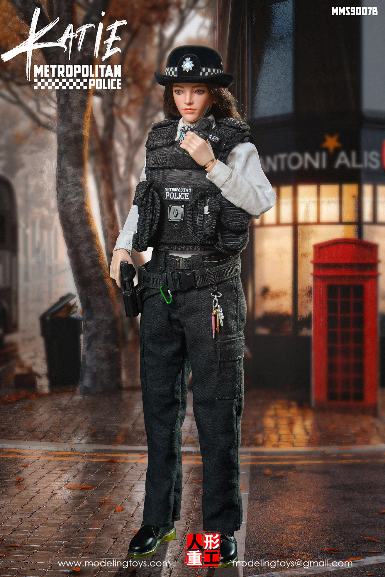 [สั่งจอง]MODELING TOYS MMS9007 1/6 : BRITISH METROPOLITAN FEMALE POLICE SERVICE ARMED POLICE - OFFICER CHLOE & KATIE