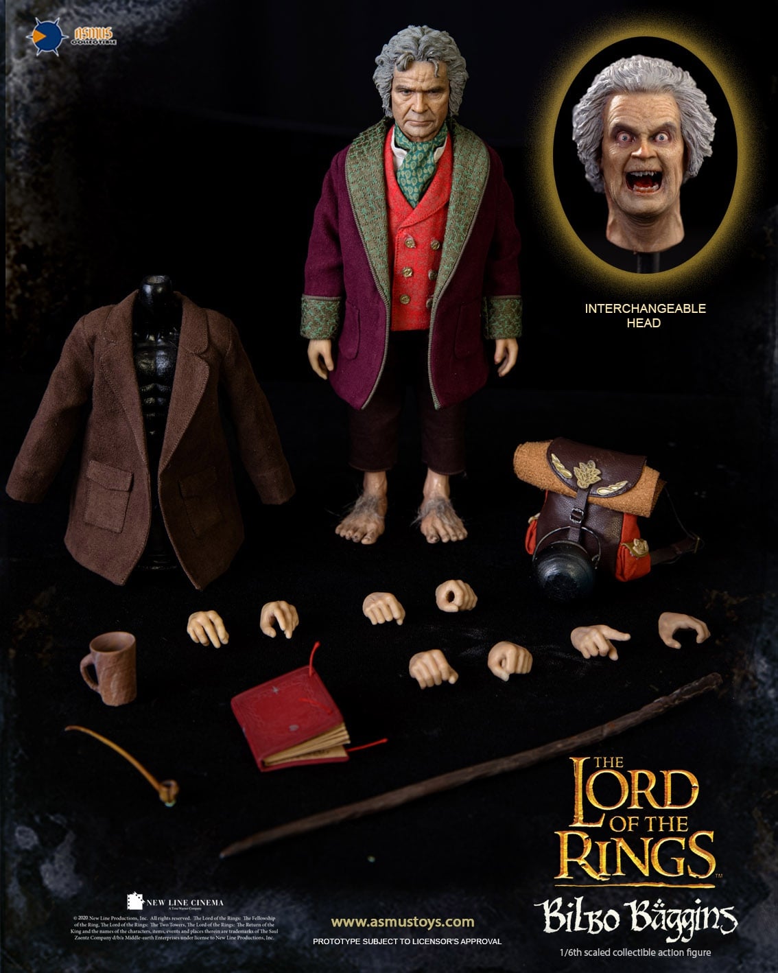 [สั่งจอง]Asmus Toys LOTR31 1/6 : THE LORD OF THE RINGS SERIES - Bilbo Baggins