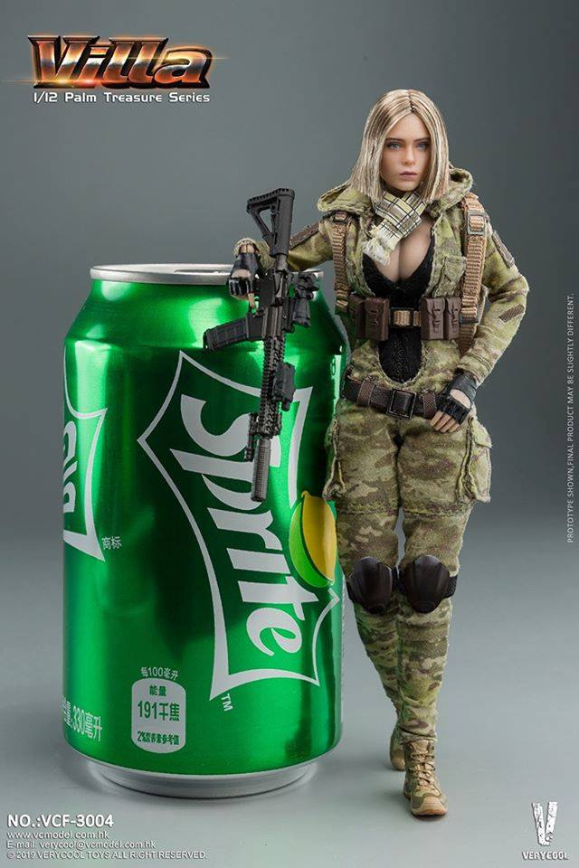 [สั่งจอง]VERYCOOL VCF-3004 Palm Treasure Series 1/12 MC Camouflage Women Soldier- Villa