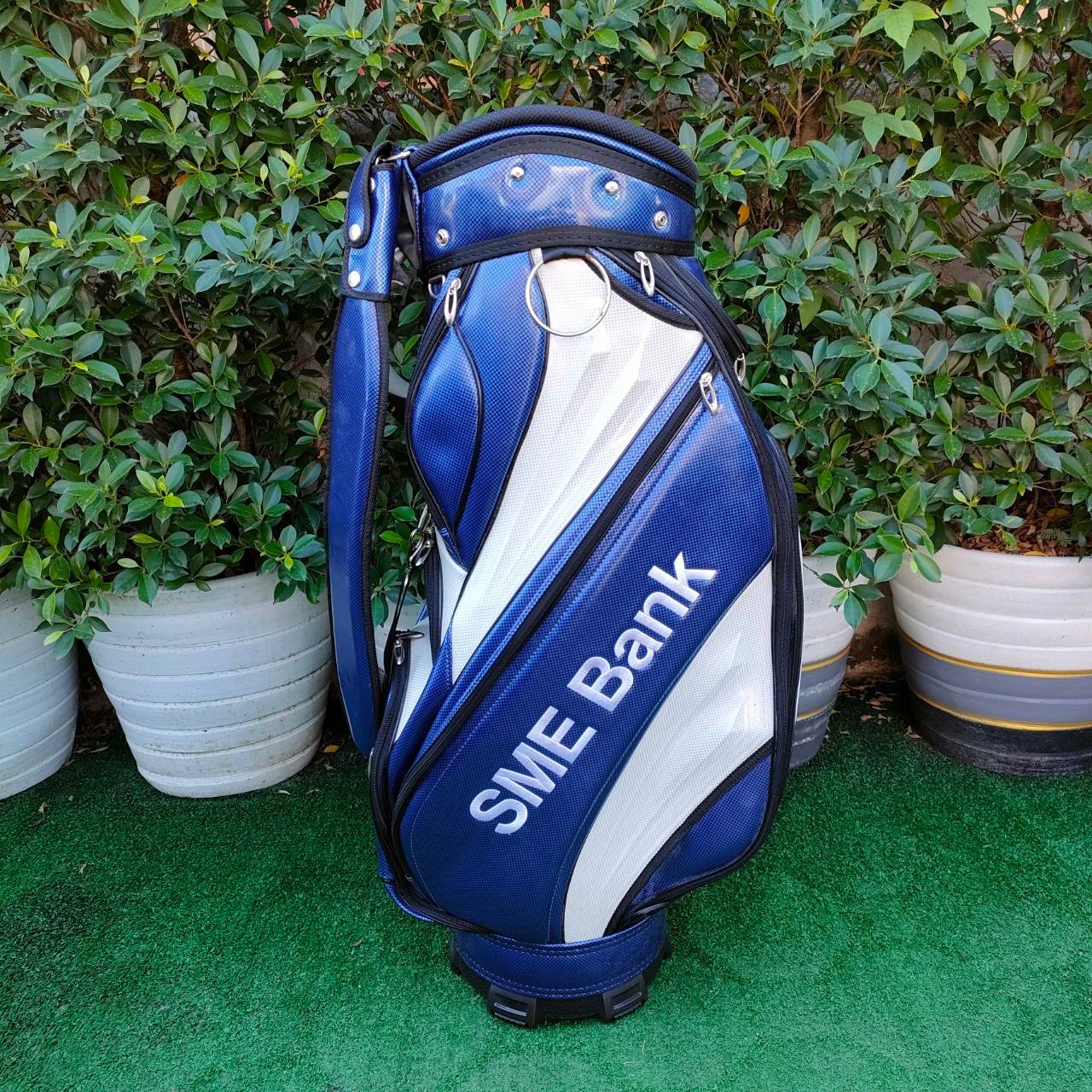 ถุงกอล์ฟ SME BANK หนังเเก้ว มือสอง ถุง TOUR ใบใหญ่ หนังสวยครับ