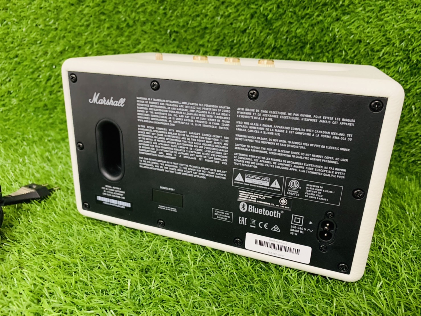 MARSHALL ลำโพงน้องเล็กดีไซน์คลาสสิครุ่น Acton II สีขาว