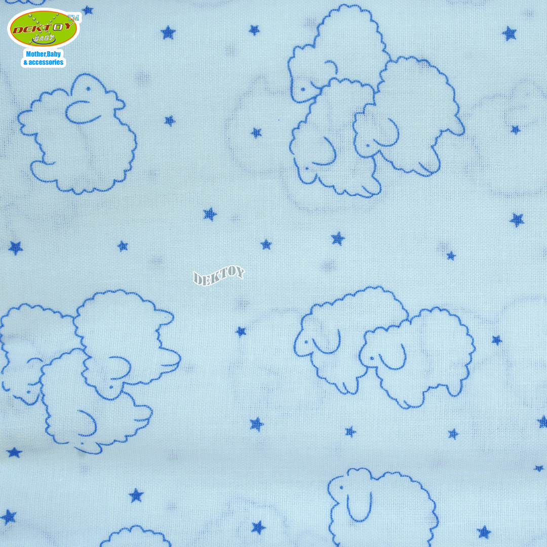 Gold Baby ผ้าอ้อมสาลู 2 ชั้นเกรดA ลายแกะ 12 ผืน