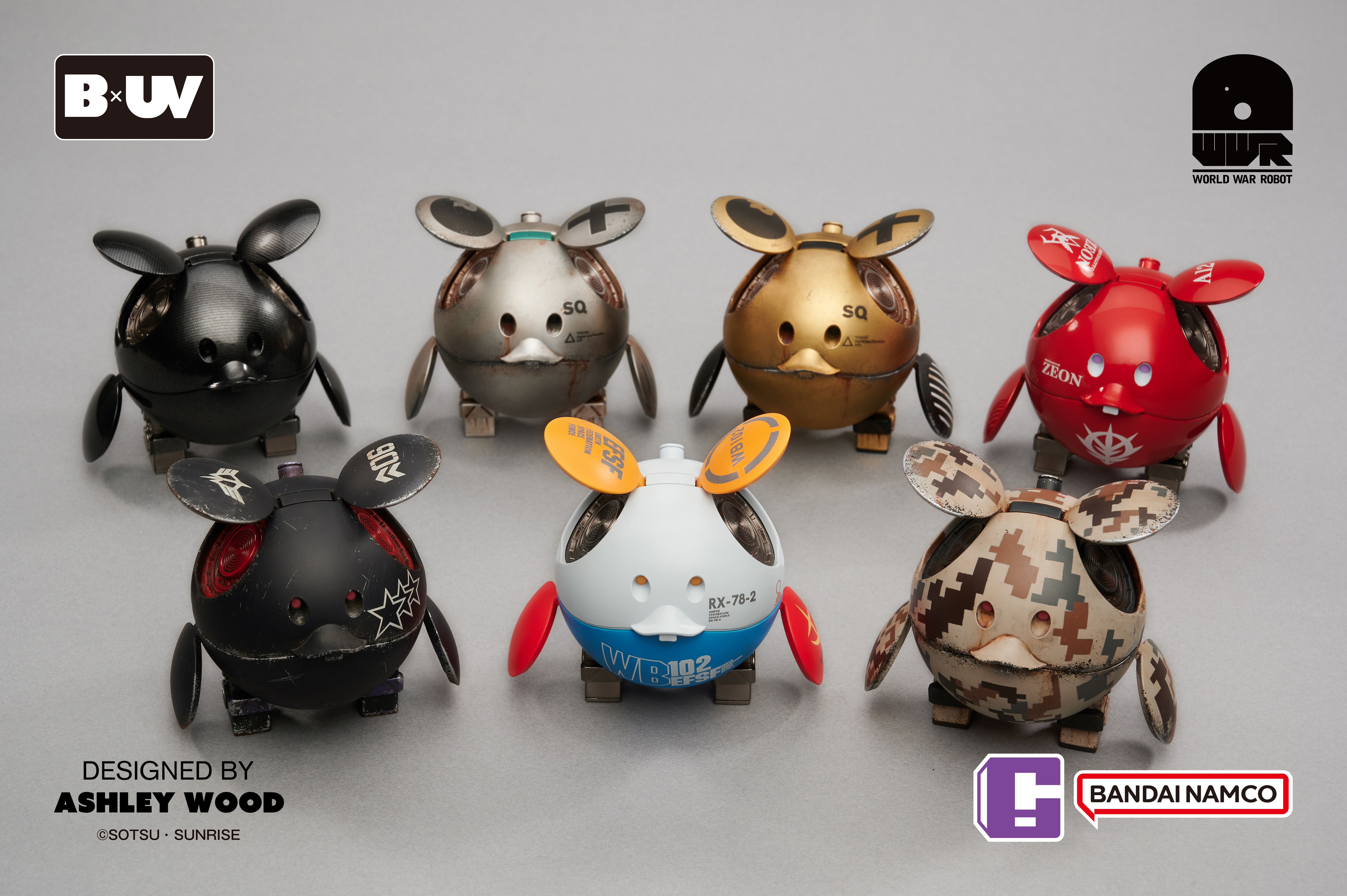 [พร้อมส่ง] BANDAI X UNDERVERSE cobranded Blind Box Vol.2 GUNDAM HARO × SQUARE2