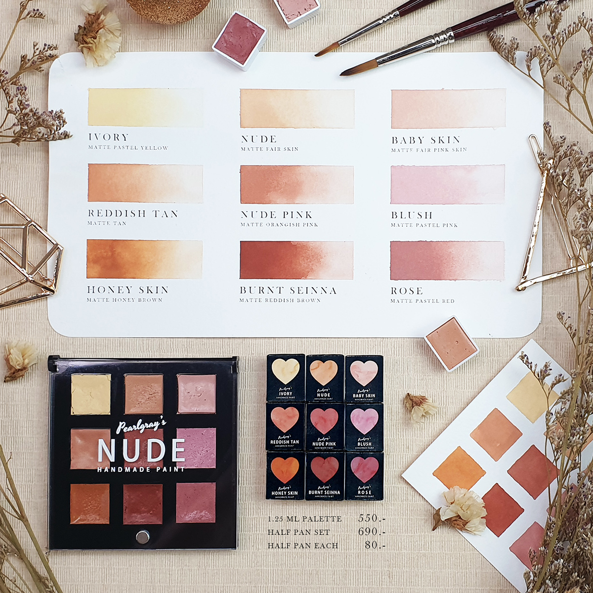 [ HANDMADE WATERCOLOR ] NUDE SERIES