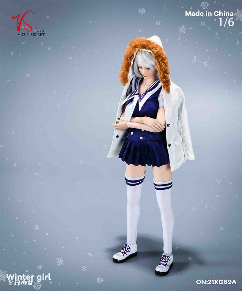 [สั่งจอง]VSTOYS 21XG69 1/6 : Winter girl Headsculpt+ JK Suit (Without Plastic Body)