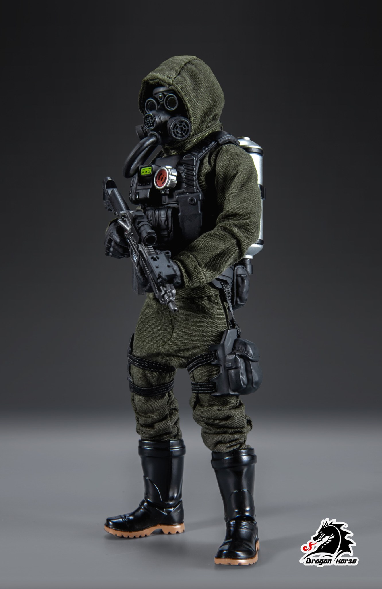 [สั่งจอง] Dragon Horse DH-S002LG 1/12 : SCP Foundation Series Mobile Task Force Zeta-9 "Mole" Green Limited Edition