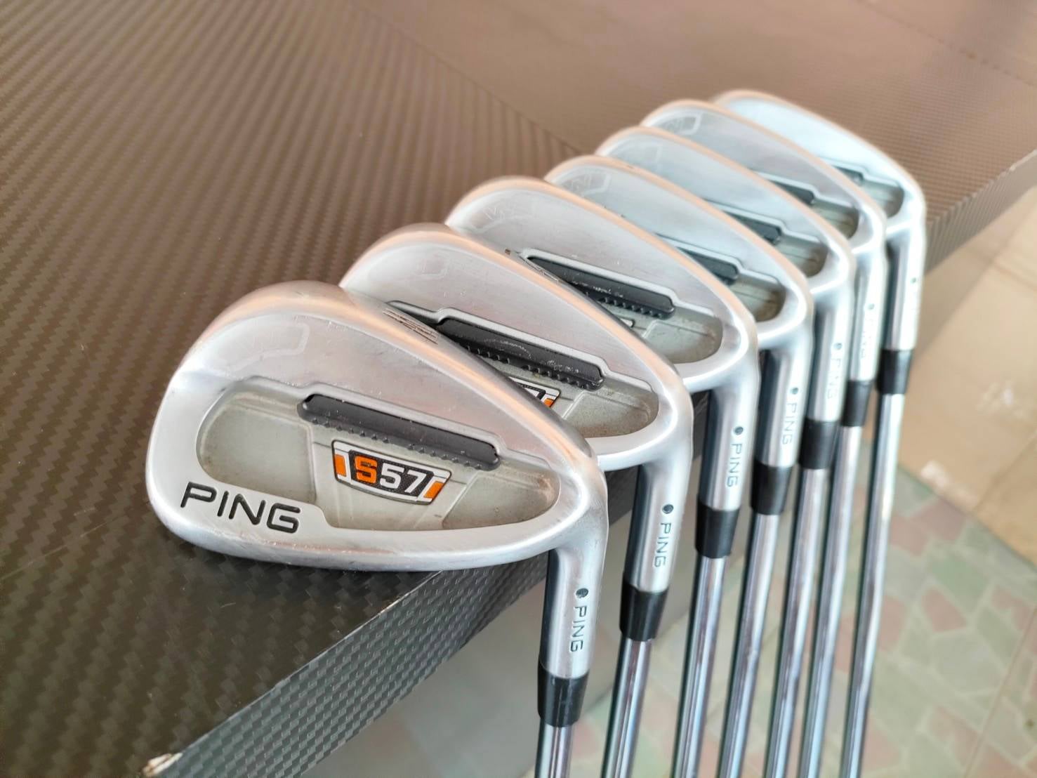 ชุดเหล็ก PING S57 ครบชุด ก้าน N.S.PRO 950 FLEX R จุดดำ