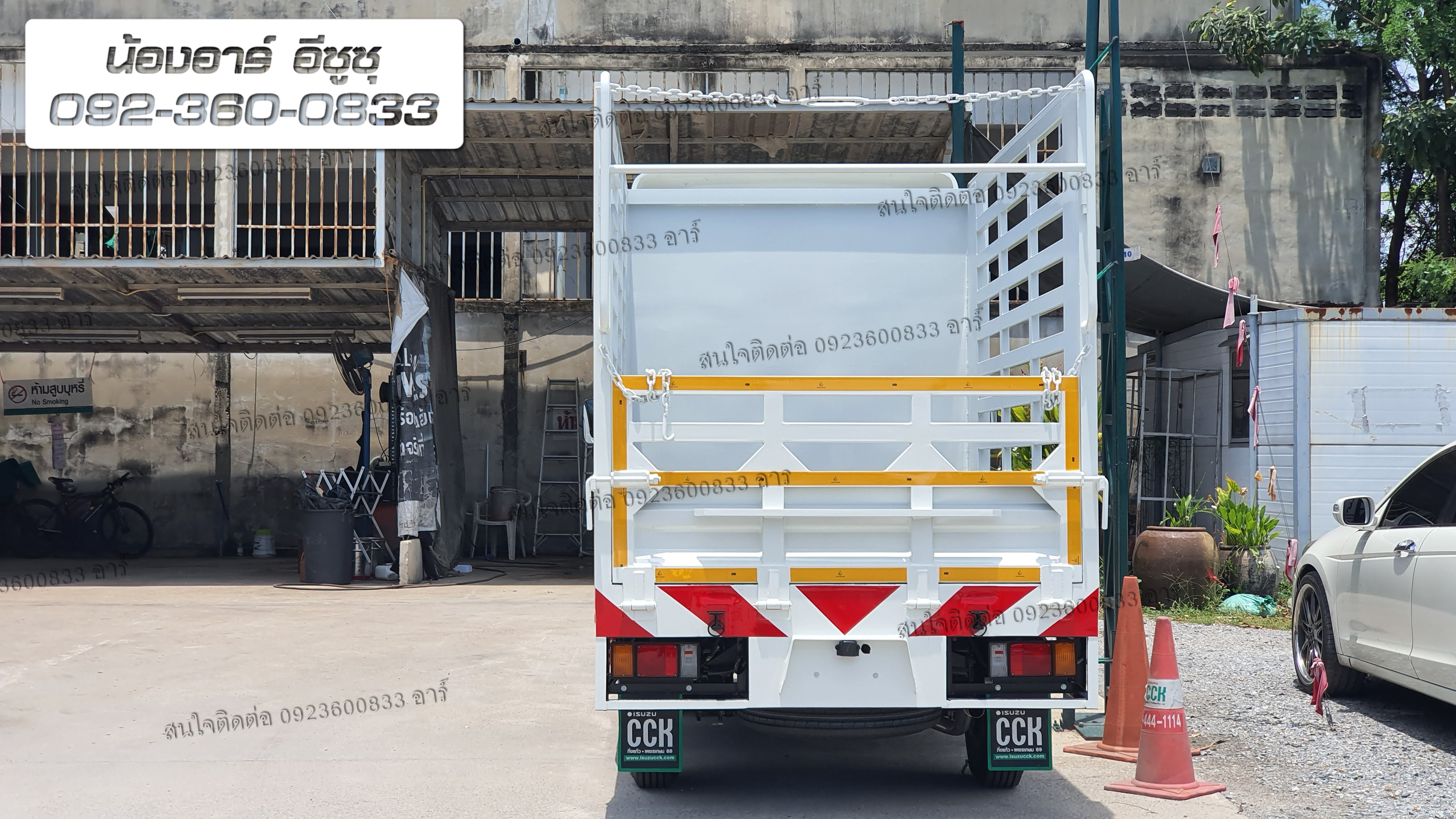 4 ล้อ ISUZU NLR130 แรงม้า พร้อมคอกเหล็กกล่อง