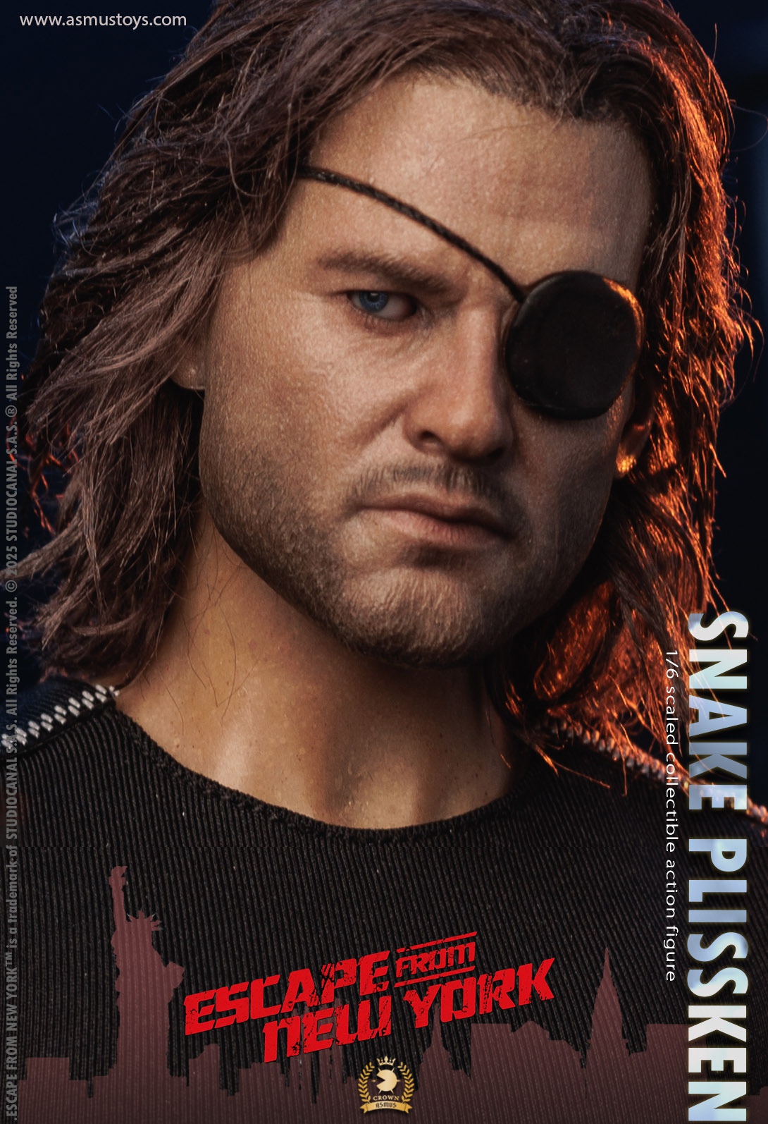 [สั่งจอง]ASMUS TOYS 1/6 : THE CROWN SERIES - SNAKE PLISSKEN