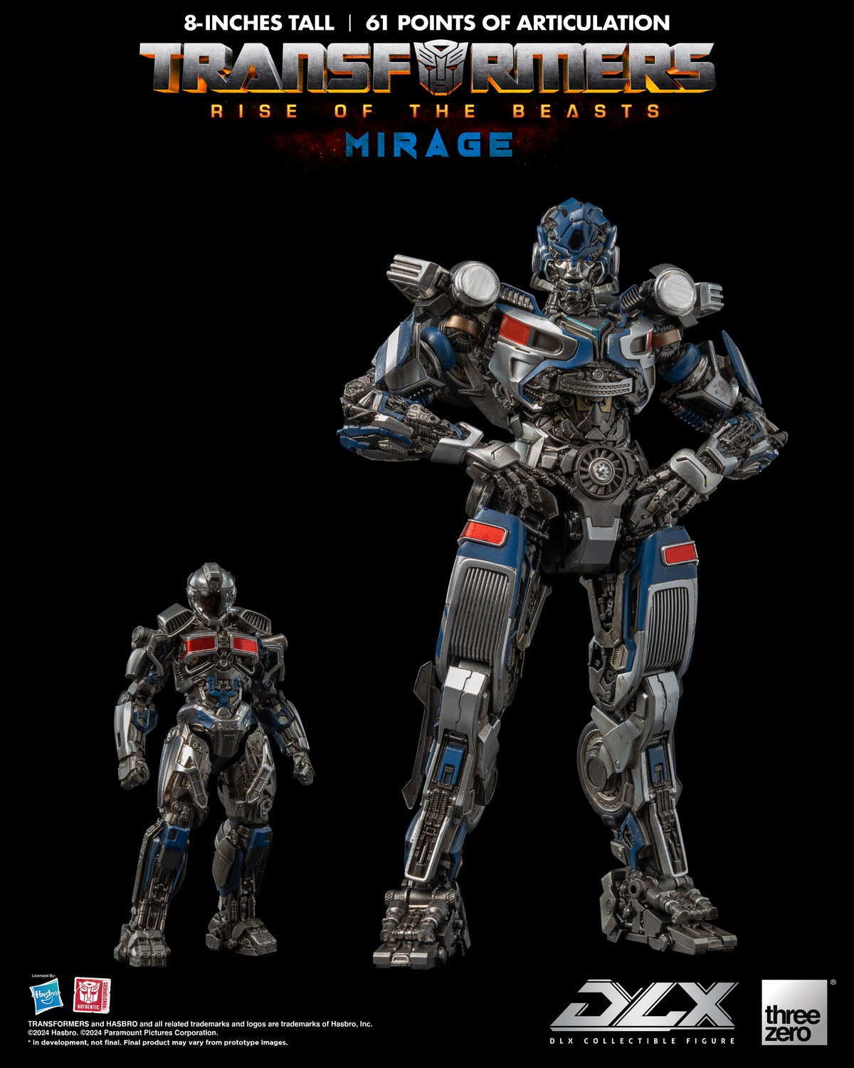[สั่งจอง]Threezero 3Z05640W0 8" : Transformers Rise of the Beasts DLX - Mirage
