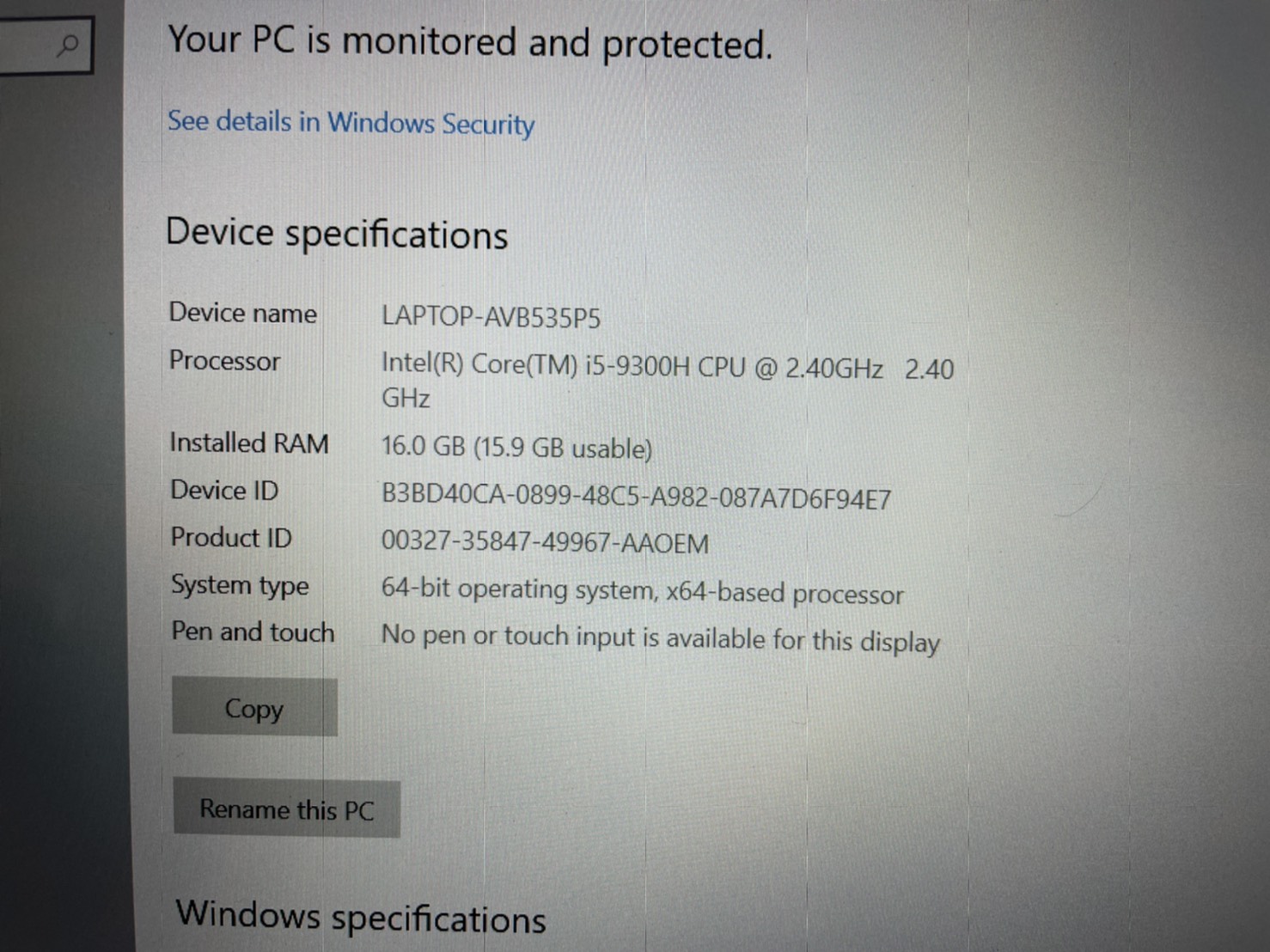 ASUS ROG STRIX G531GV-AL072