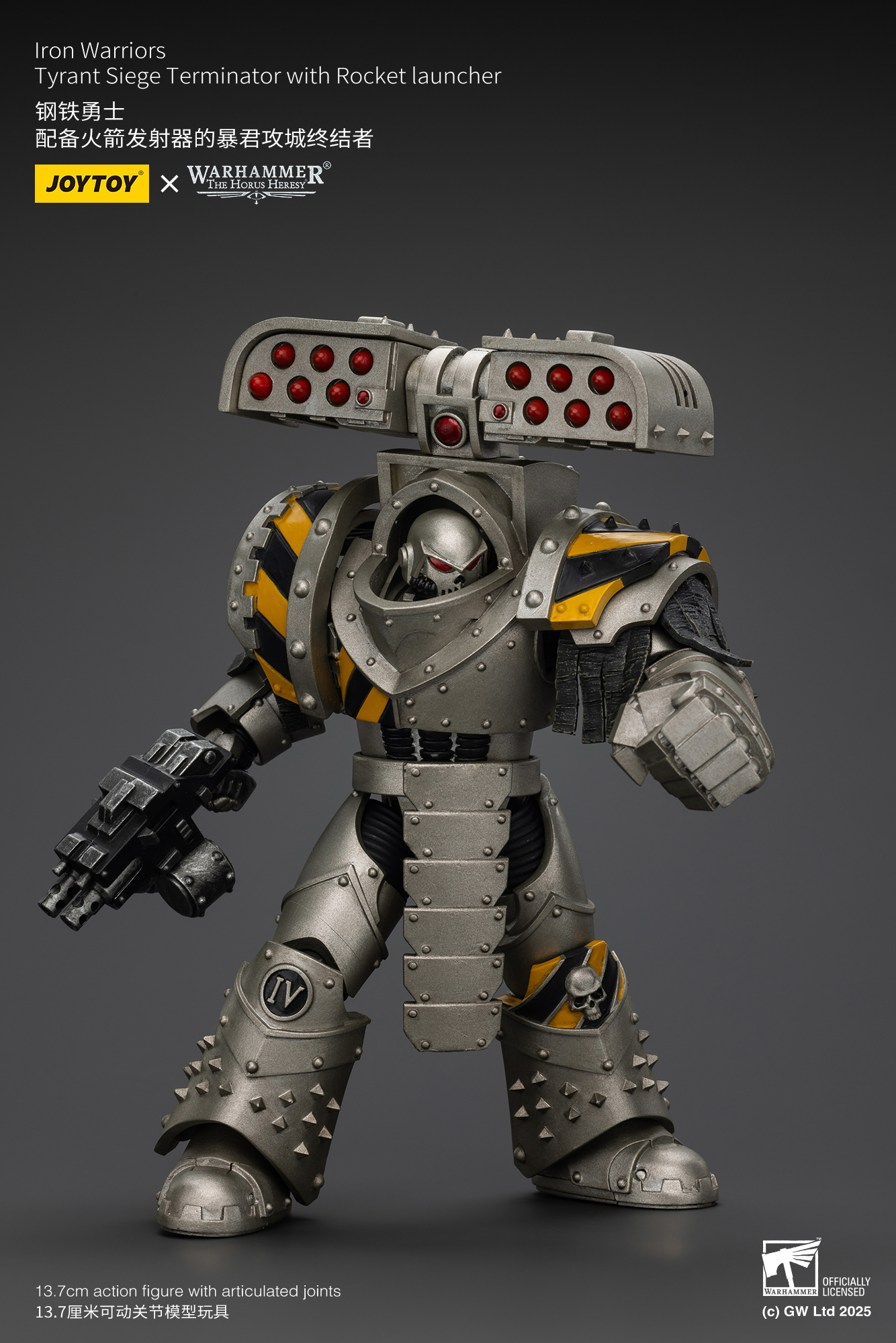 [พร้อมส่ง] Joytoy 1/18 : lron Warriors - JT01475 : Tyrant Siege Terminator with Rocket launcher