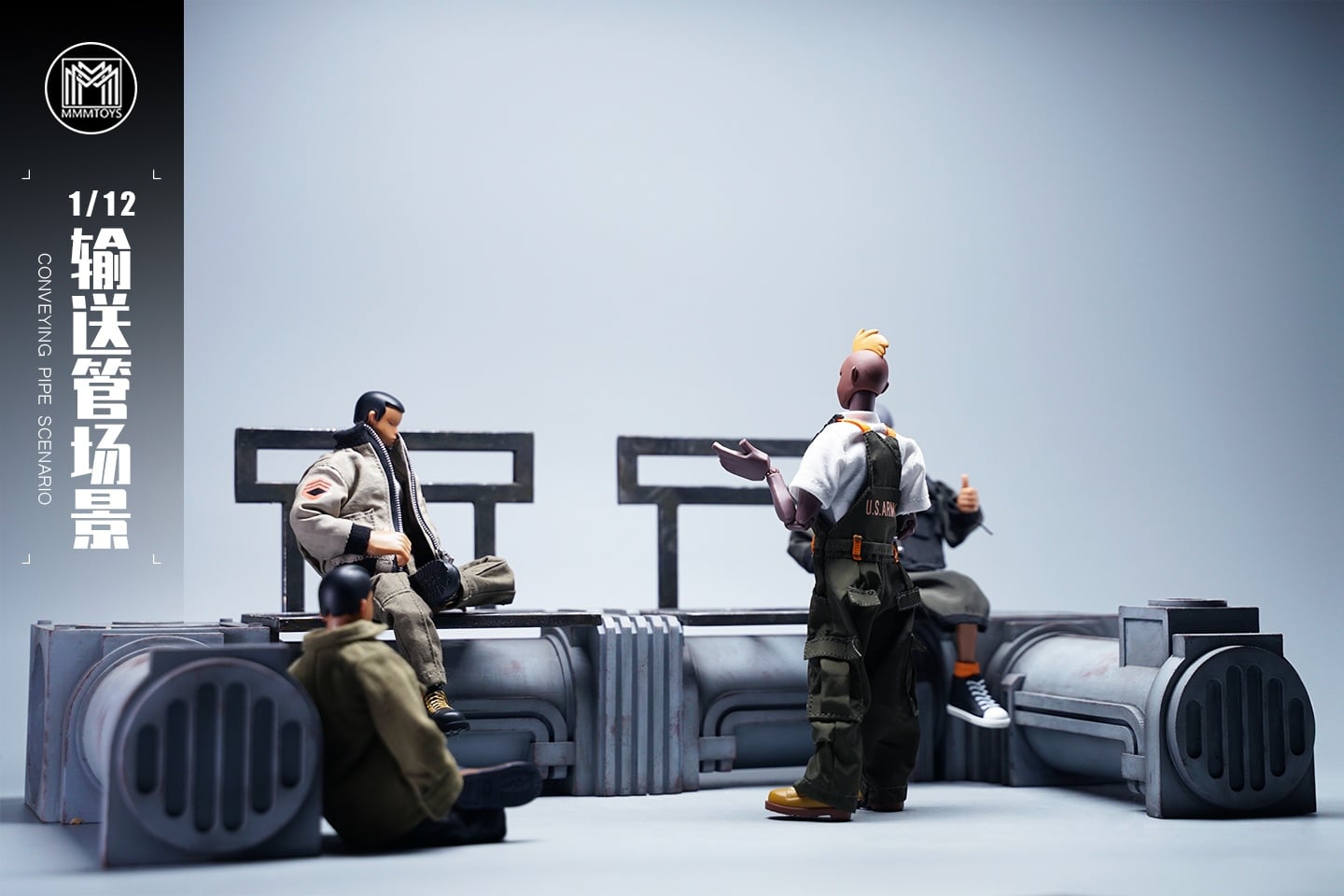 [สั่งจอง]mmmtoys M2113 1/12 : Conveying pipe scenario