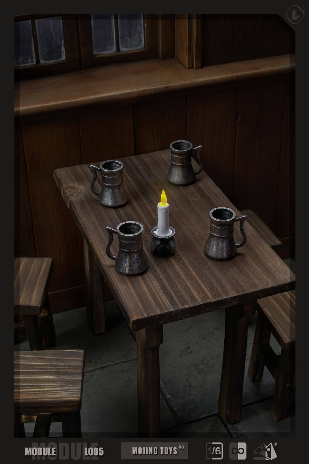 [สั่งจอง] mOjingToys - Module series - L005 1/6 : [ Middle-earth Tavern (Prancing Pony Inn) DIORAMA BASE]