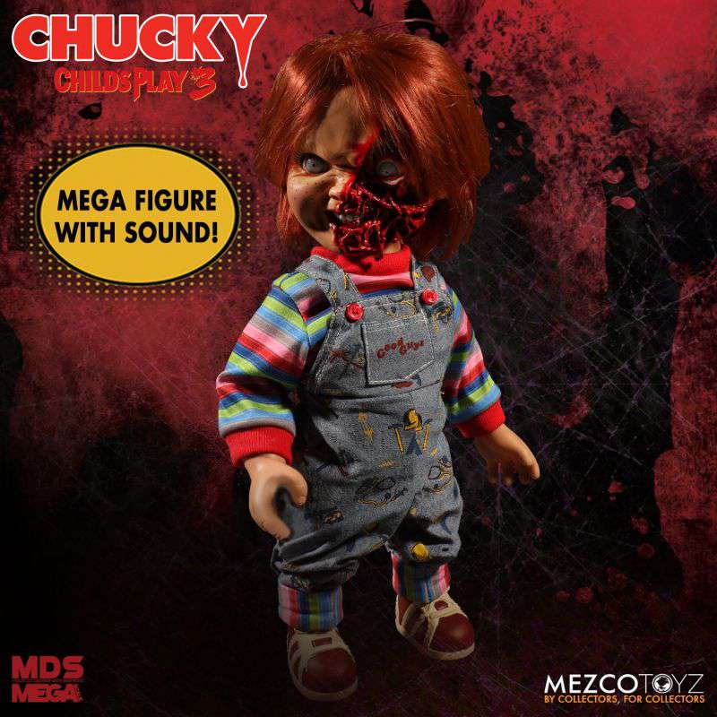 [พร้อมส่ง]Mezco Toyz : MDS Mega Talking - Pizza Face Chucky [Re issue]