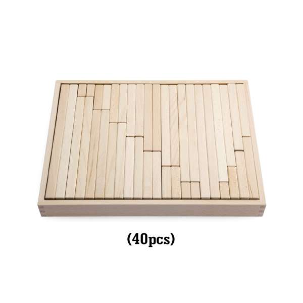 บล็อกไม้สีธรรมชาติ 6 ถาด บล็อคไม้ วัสดุสีปลอดภัย, กระตุ้นพัฒนาการ, ของเล่นไม้, ของเล่นเสริมพัฒนาการ, ของเล่นเด็กอนุบาล, สื่อการสอนเด็กอนุบาล