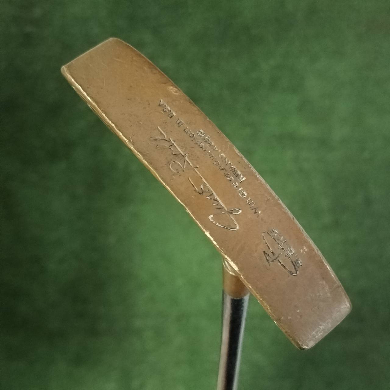 Vintage Japanese SGKS Royal Just Roll Putter ความยาว 34 นิ้ว ก้านแบบตรง วัสดุทองเหลือง ไม้กอล์ฟมือสอง