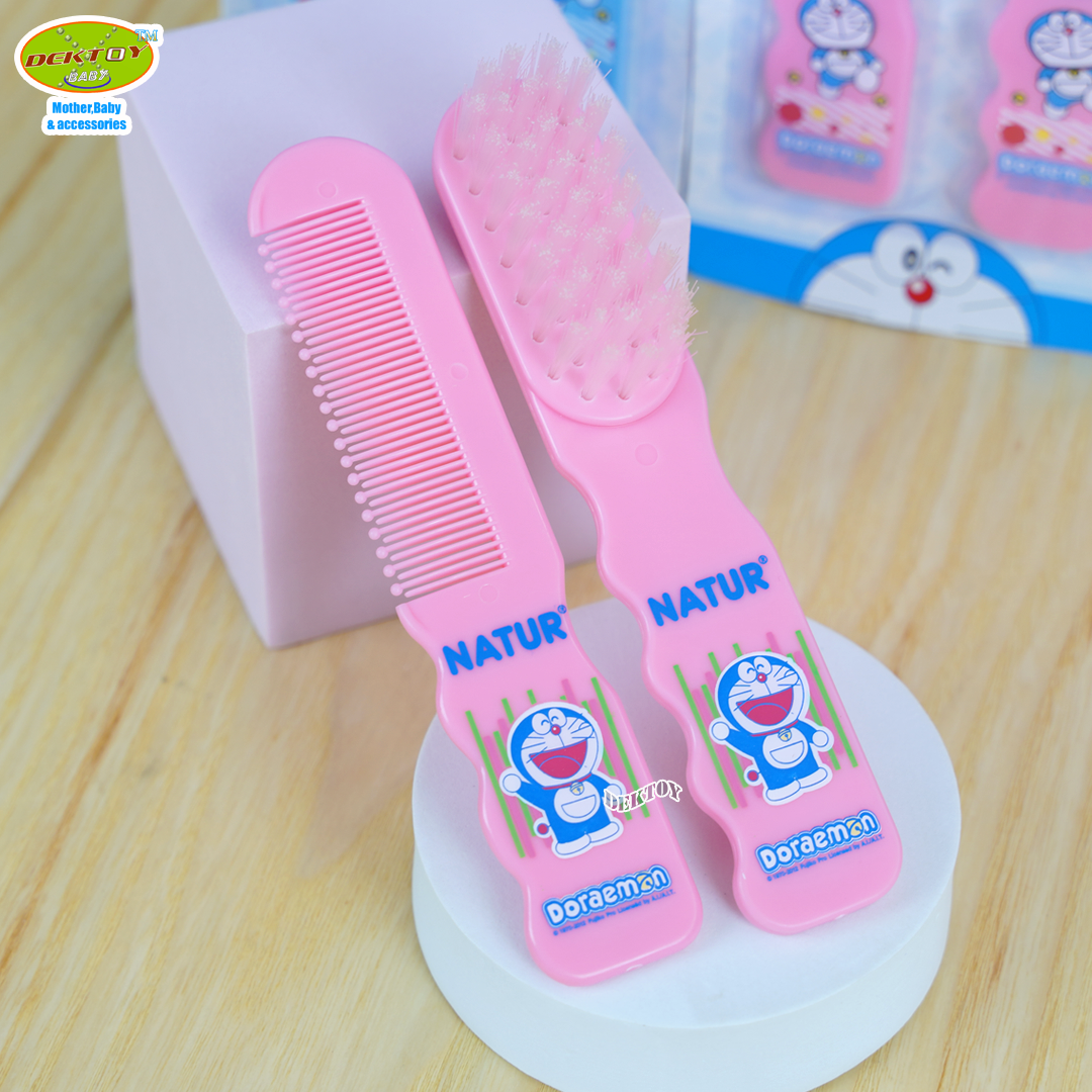 NATUR เนเจอร์ ชุดแปรงหวีผมเด็ก ลาย DORAEMON