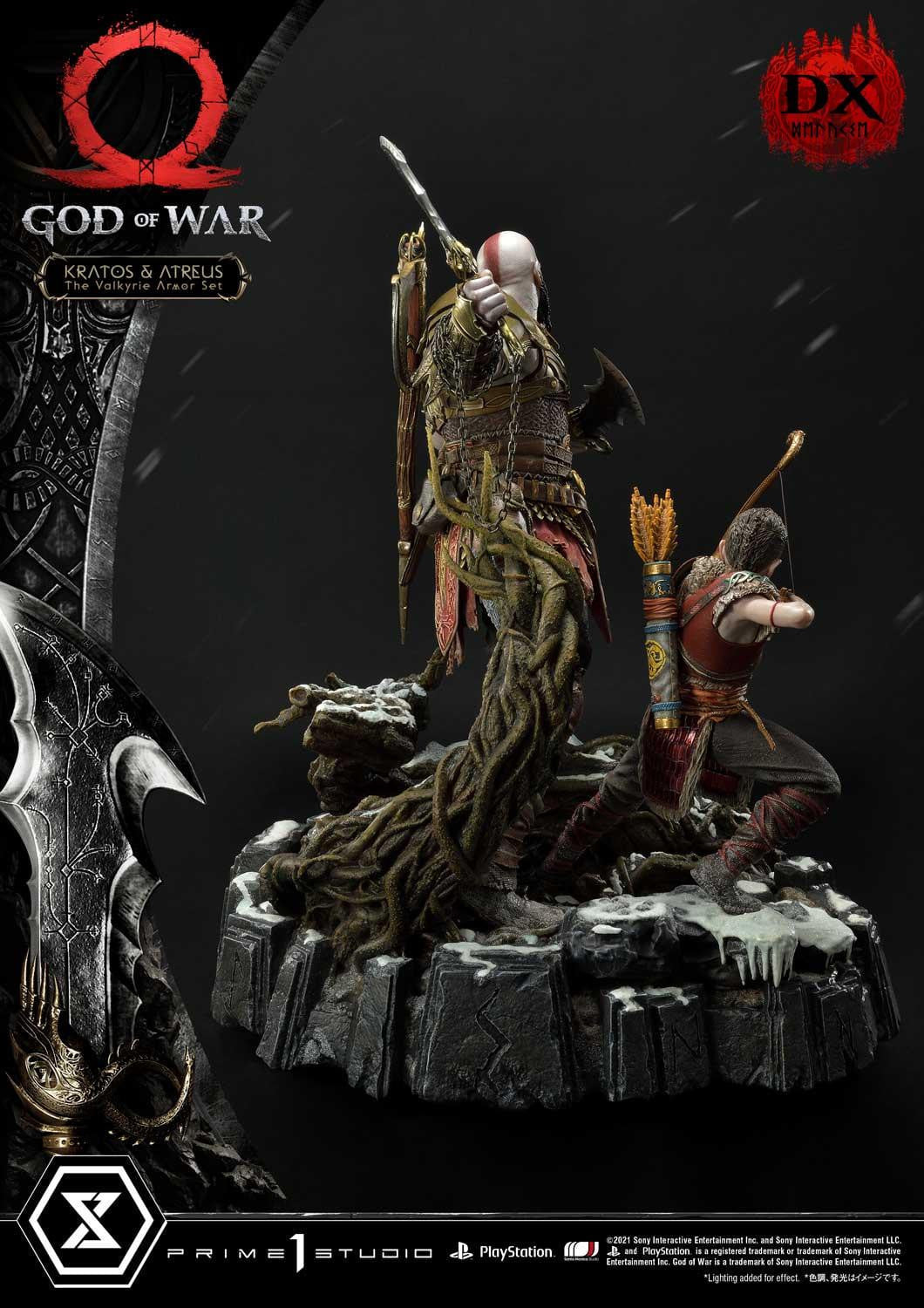 [สั่งจอง]Prime 1 Studio UPMGOW-03DX 1/4 : God of War - Kratos & Atreus The Valkyrie Armor Set (Deluxe Version)