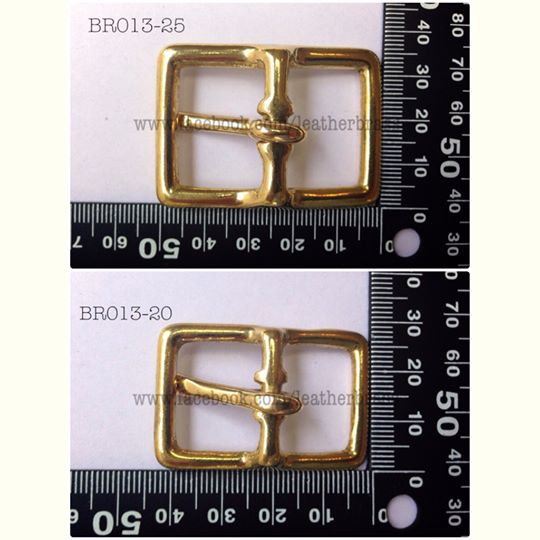 BR013 หัวเข็มขัดปรับสายกระเป๋า ทองเหลืองแท้ **ราคาต่อชิ้น**