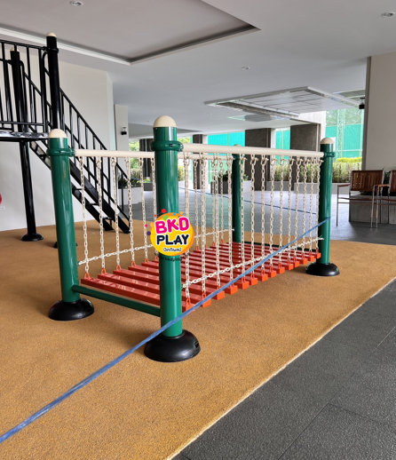 สะพานแขวนโซ่ทรงตัว สะพานทรงตัว สะพานแขวน เครื่องเล่นสนามกลางแจ้ง เครื่องเล่นสนามเหล็ก , ของเล่น สั่งผลิต 10-20 วัน