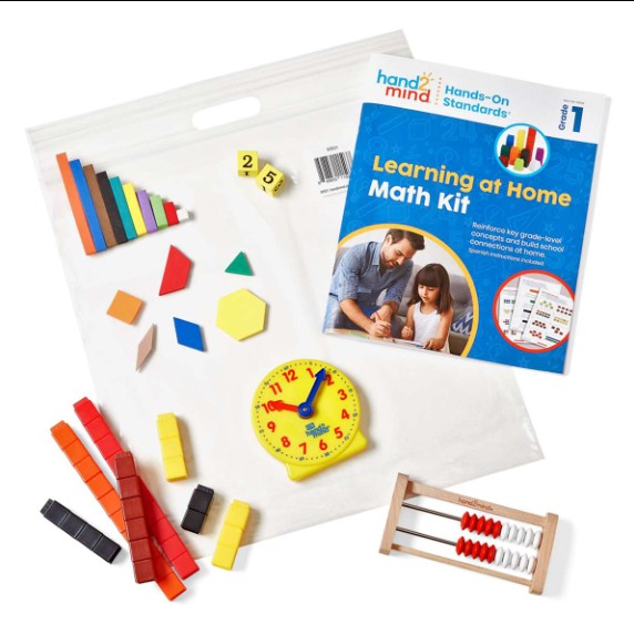 ชุดอุปกรณ์คณิตศาสตร์ MATH TOOLKIT GR 1 ประกอบด้วยบล็อก 27 รูปแบบ ลูกบาศก์ตัวเลข 2 ลูก ลูกบาศก์ UniLink 100 ลูก -รางลูกคิด Bead Rekenrek 1 ชุด (มีลูกคิด 20 ลูก) นาฬิกาเฟืองเกียร์ 1 เรือน