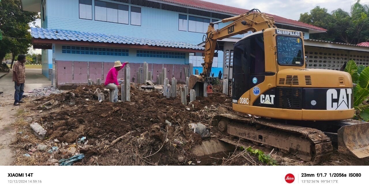 งานสร้างห้องน้ำ รร.วัดหนองเสือ อ.บ้านโป่งจ.ราชบุรี