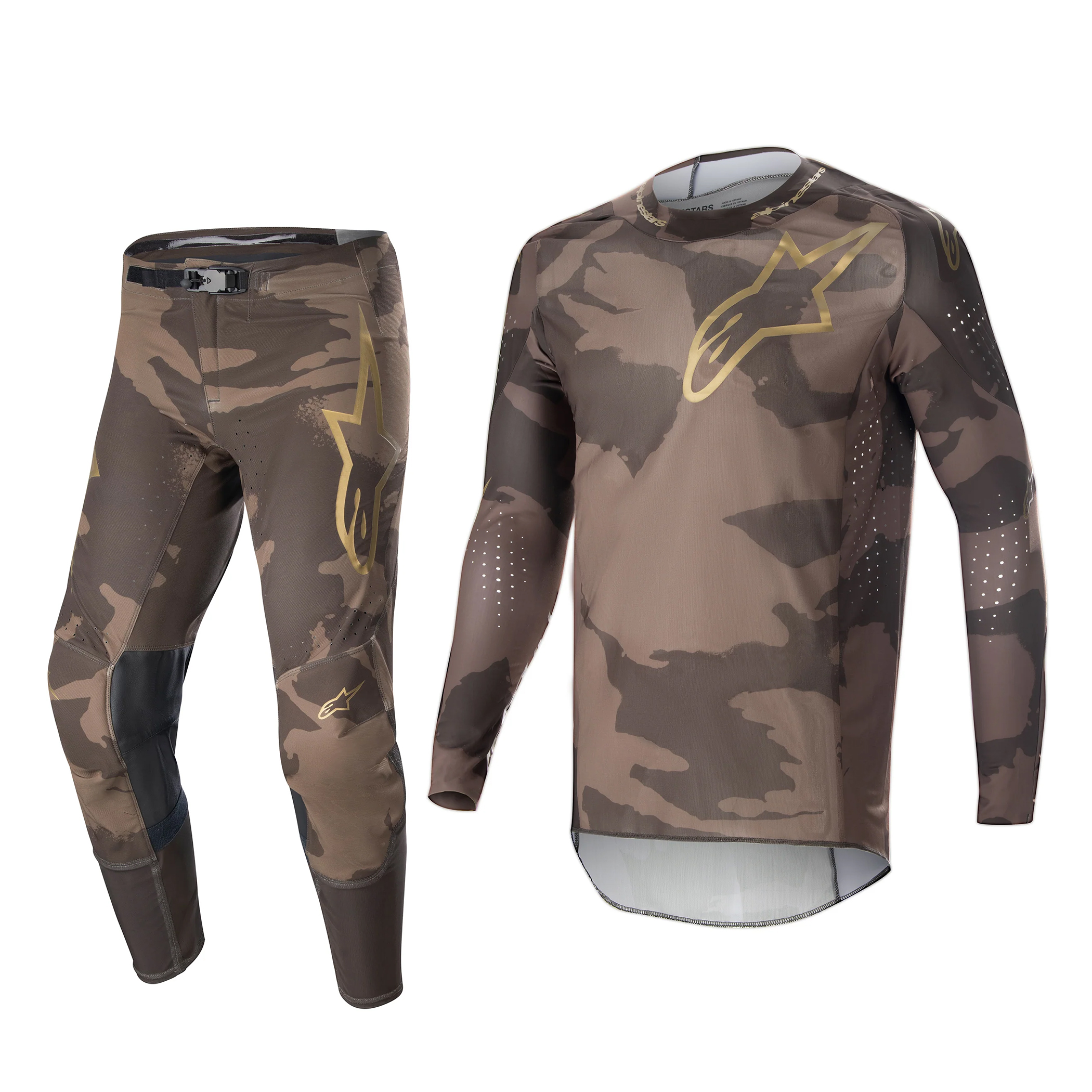 ชุด Alpinestars Limited Edition Supertech Squad 23 - Dark Brown/Kangaroo Gold