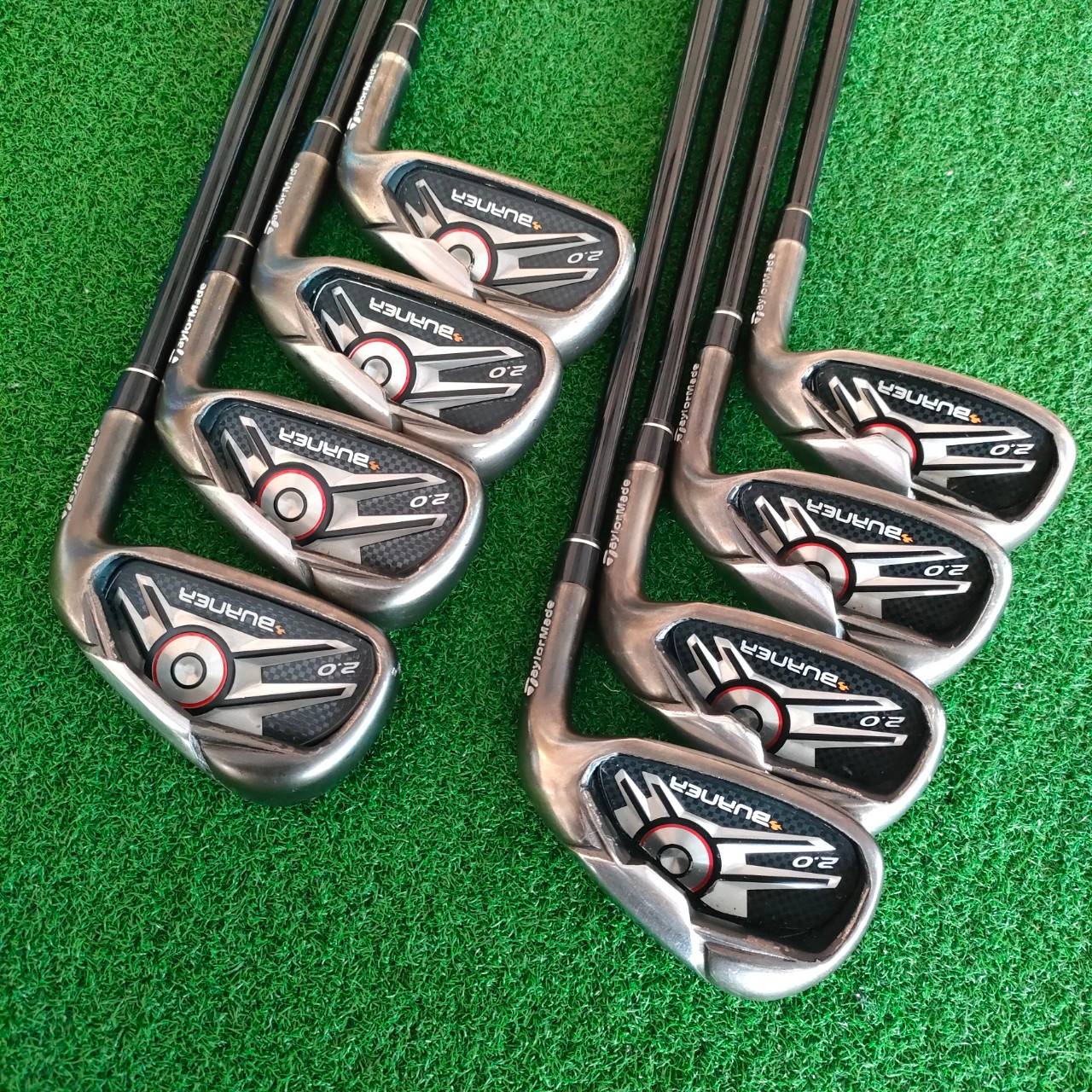 ชุดเหล็ก TAYLORMADE BURNER 2.0 มีเหล็ก 5-9 PW AW SW ได้ 8 ชิ้น ก้าน BURNER 2.0 SUPERFAST FLEX S ตัว 2.0 นิยมสุดๆ เน้นตีง่าย ใบใหญ่ และตีได้ระยะมากๆ ก้านเบาสบาย