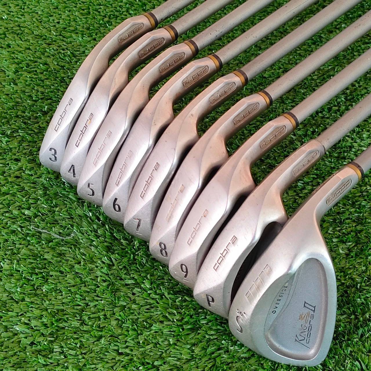 ชุดเหล็ก KING COBRA II OVERSIZE มีเหล็ก 3-9 เเละ PW SW ก้าน KING IQ SYSTEM FLEX R