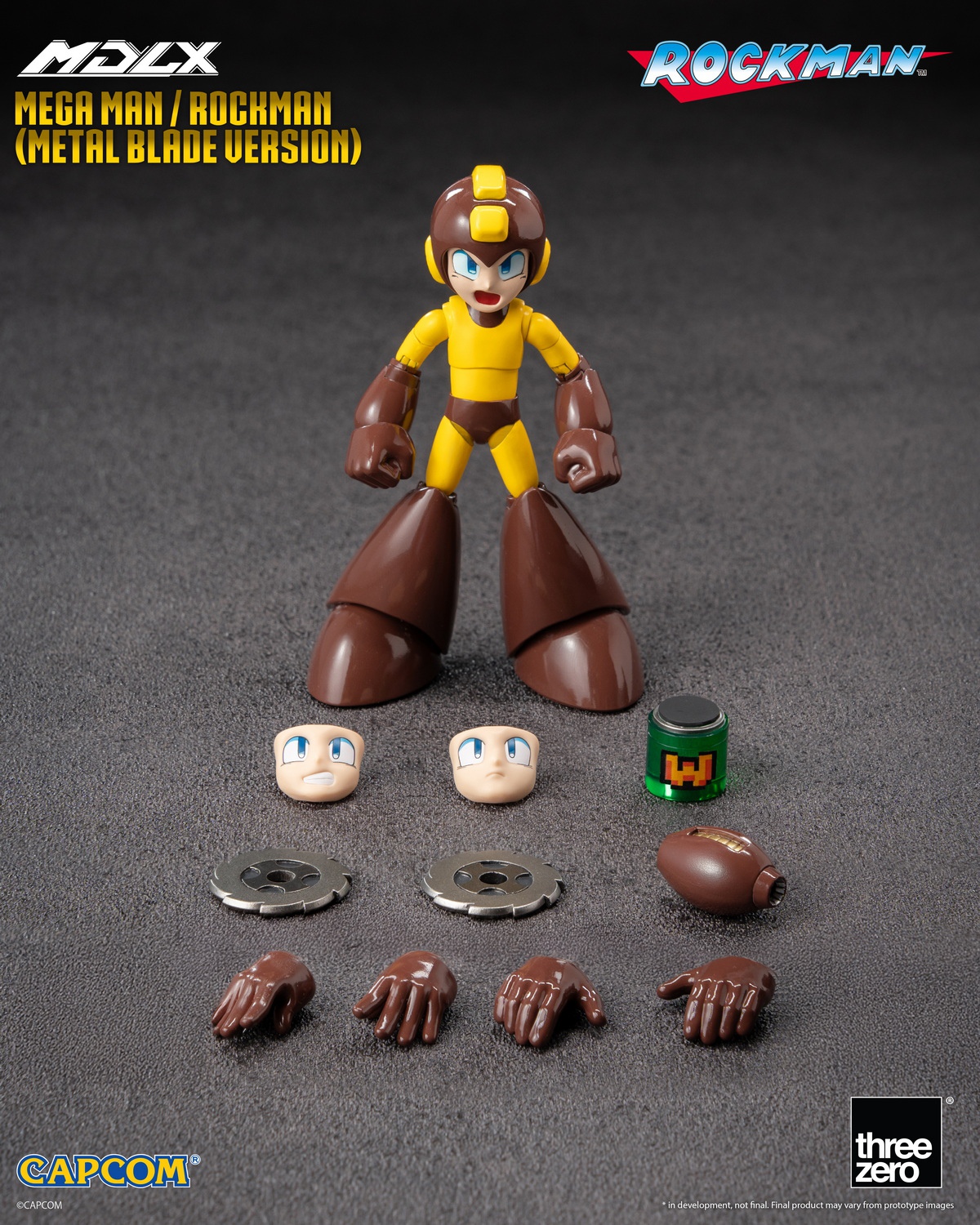 [พร้อมส่ง] Threezero 3Z05750A0 4" : MDLX - Mega Man / Rockman (Metal Blade Version)