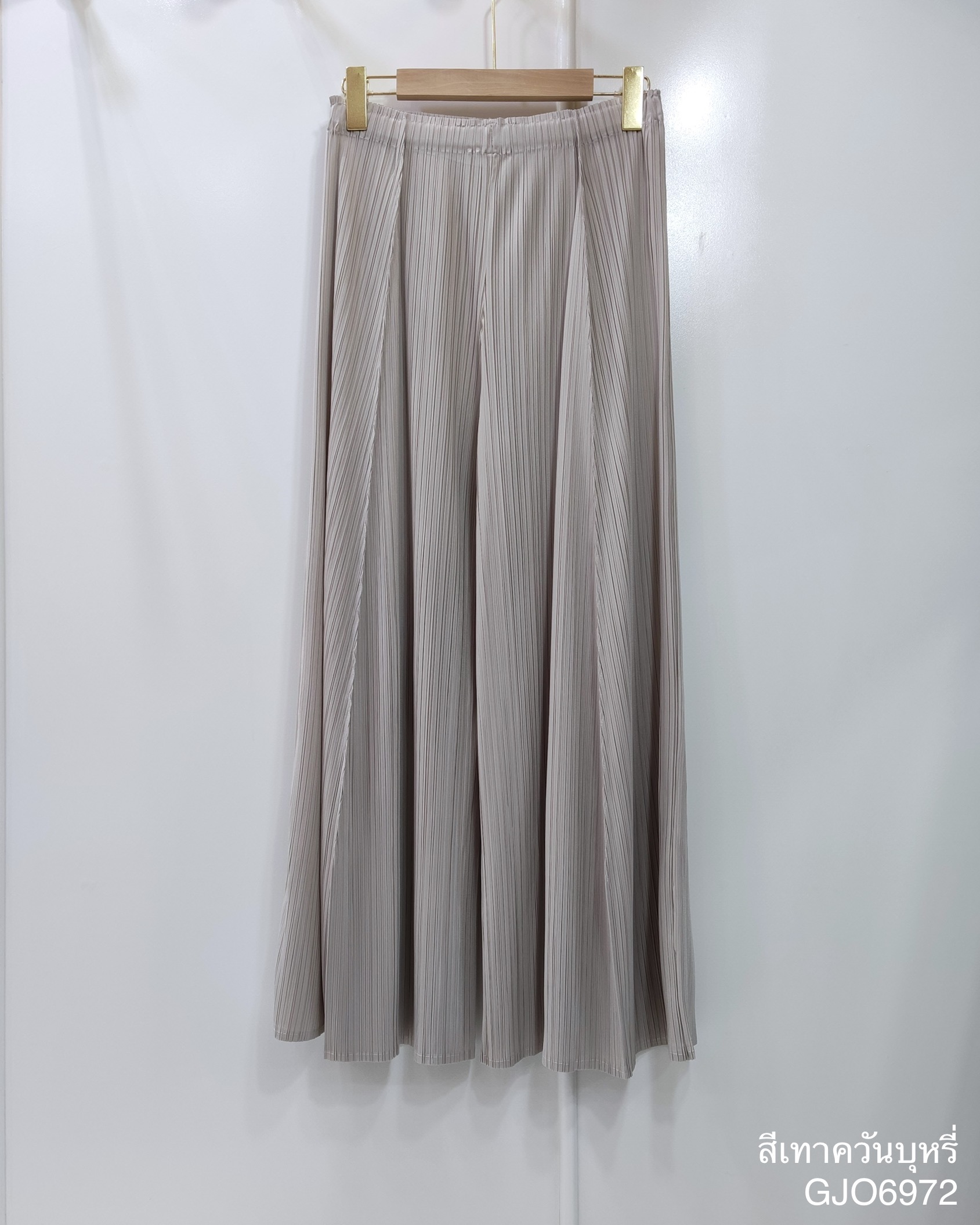 ยาว37.5"นิ้ว! 2MUAY กางเกงผู้หญิง กางเกงพลีทคุณภาพ รุ่น GJO6972 WIDE LEG PLEAT PANT FREE SIZE