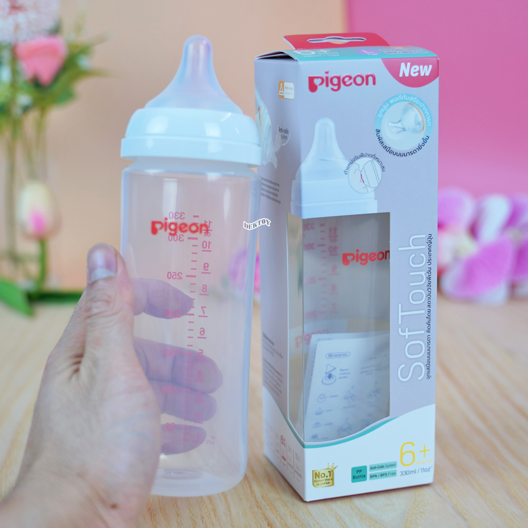 PIGEON พีเจ้น ขวดนมพีเจ้น PP 11 ออนซ์ 330 มล คอกว้าง