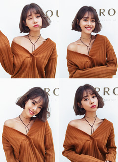 [dahong] V-neck Loose Fit Sweater