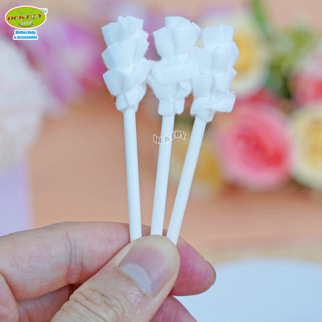 MISTER FOX (มิสเตอร์ฟอกซ์) Gauze Brush แปรงผ้าก๊อซ รุ่นหัวเกลียว (1กระปุก บรรจุ 30 ชิ้น)