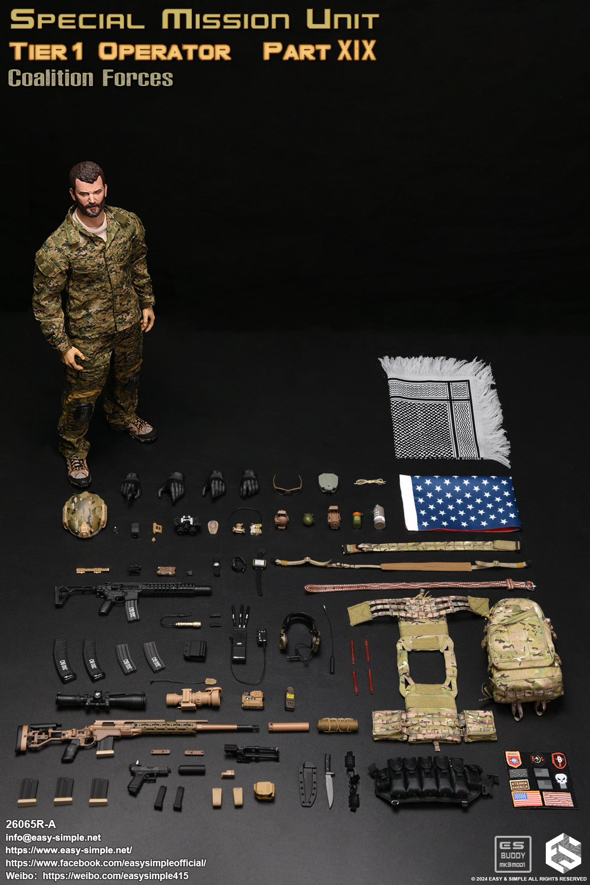 [พร้อมส่ง] Easy&Simple 26065RA 1/6 : SMU Tier1 Operator Part XIX Coalition Forces