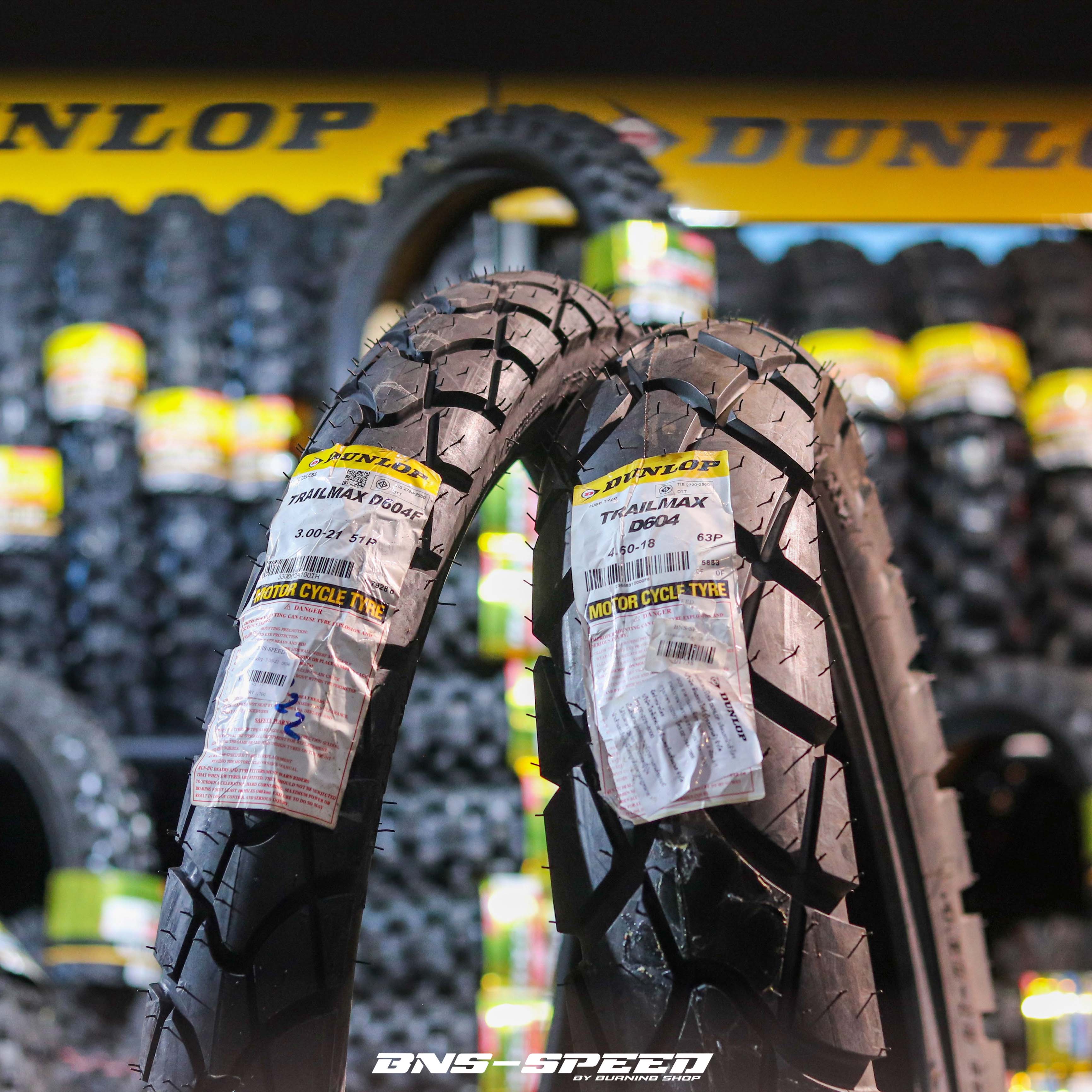 ยาง Dunlop Trailmax D604 ขอบ 21/18นิ้ว 80/20 on-road/off-road