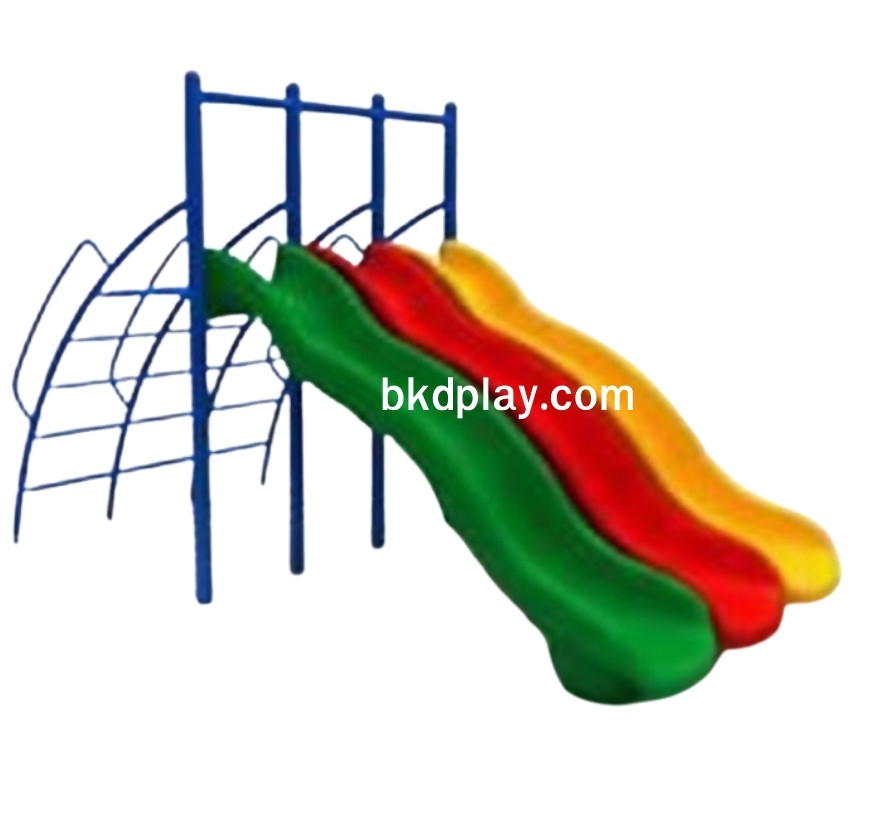 กระดานลื่น3ราง สไลเดอร์สูง120 สไลเดอร์เดี่ยว3 เครื่องเล่นสนาม กลางแจ้ง โครงเหล็ก